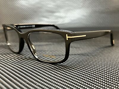 #ad TOM FORD FT5313 002 Black Matte Rectangle Square Men#x27;s 55 mm Eyeglasses