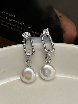 #ad RARE 4 In 1 Natural AAA Baroque Fresh Water Pearl Earrings w s925 Post