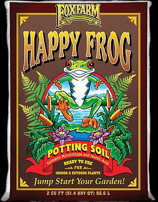 FoxFarm FX14047 2 Cubic Feet FoxFarm Happy Frog Potting Soil
