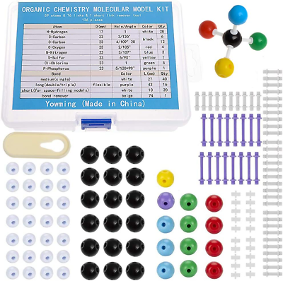 #ad 136 Pieces Organic Chemistry Model Kit Chemistry Molecular Model Kit Set for S