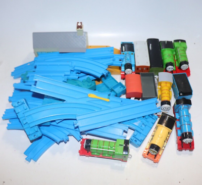 #ad #ad Lot of Thomas The Tank Engine amp; Friends Train Trackmaster TOMY Blue Track