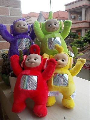 #ad Teletubbies Set of 4 Plush Dolls Featuring 10quot; Po Dipsy Laa Laa and Tinky Winky