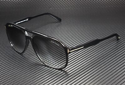 #ad Tom Ford Raoul FT0753 01B Shiny Black Gradient Smoke 62 mm Men#x27;s Sunglasses