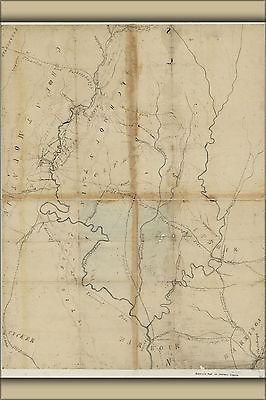 #ad Poster Many Sizes; Map Of West Virginia 1861