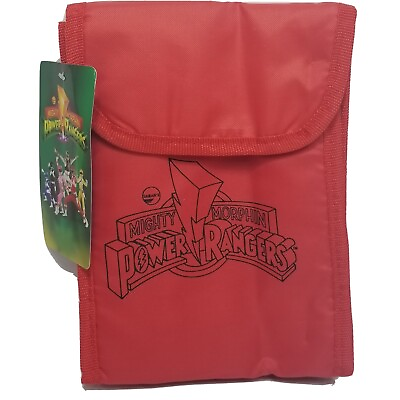 Mighty Morphin Power Rangers Fan Club Insulated Lunch Bag NEW Red