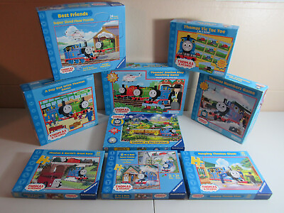 #ad Thomas Tank Engine FRIENDS LOT GAME PUZZLE Matching NUMBERS Day Out TIC TAC TOE