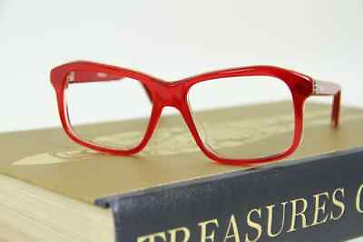 #ad Vintage Vuarnet B1 Red Optical Eyeglasses Frame Handmade in France