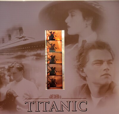 1998 Titanic Movie Film Cells in Card