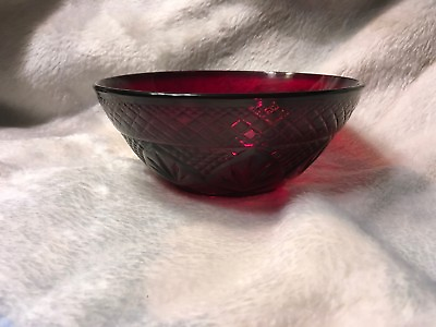 #ad #ad D’ARQES LUMINARC CRISTAL RUBY RED SOUP CEREAL SALAD BOWL
