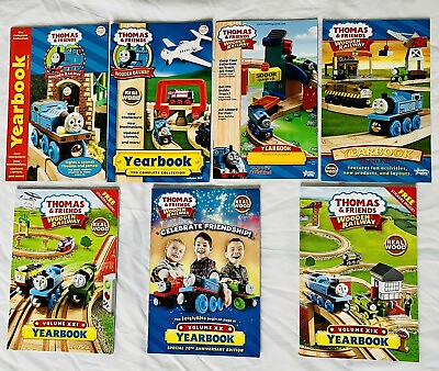 7 Yearbook Lot 2006 2016 Thomas amp; Friends Wooden Railway Train Catalog Wood NEW