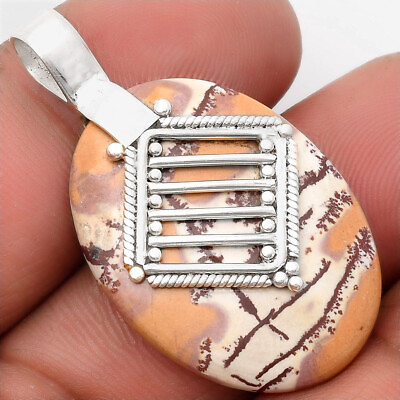 #ad Natural Sonora Dendritic 925 Sterling Silver Pendant Jewelry P 1462