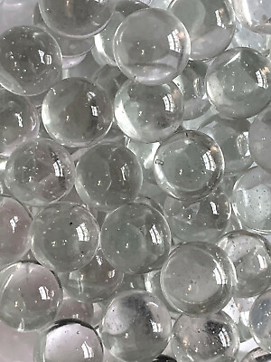 #ad #ad 25mm Ice Clear w Bubbles 1#x27; Glass Shooter Marbles New for 2020 Pack of 100
