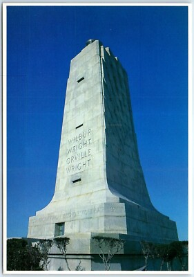 #ad Postcard Monument to Flight Wright Brothers National Memorial Kill Devil Hills