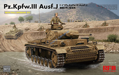 #ad Ryefield RM5072 1 35 PZ.Kpfw.lll Ausf.J WITH FULL INTERIOR KIT Plastic modelkit