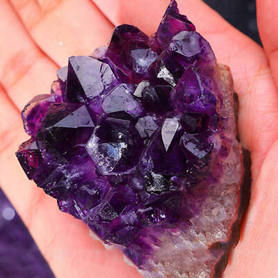 #ad 50 60g Natural Amethyst Druzy Geode Cluster Quartz Crystal Healing Rock Specimen