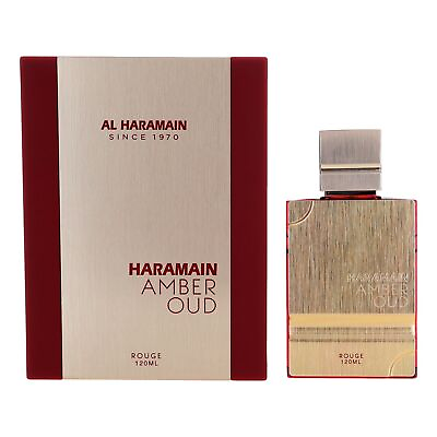 #ad Amber Oud Rouge by Al Haramain 4 oz EDP Spray for Unisex