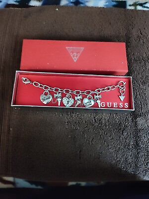 #ad #ad Guess Women#x27;s Bracelet Silver Tone The With Ease Bracelet New In Box