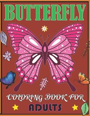 #ad Butterfly Coloring Book For Adults: Beautiful Butterflies and Flowers Patterns f