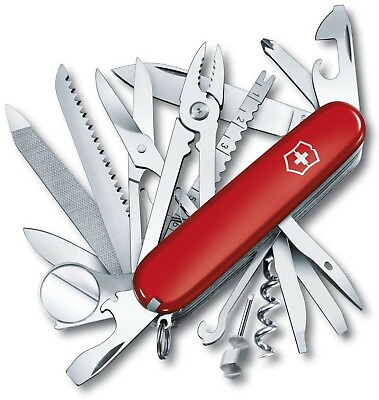 Victorinox Swiss Army Multi Tool SwissChamp Pocket Knife Red 1.6795