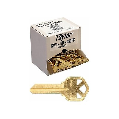 #ad Taylor KW1 Brass Key Blanks