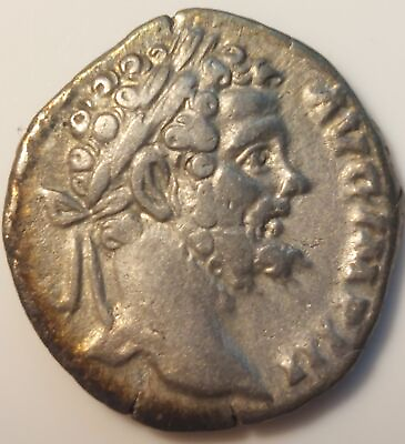 #ad 193 211 AD Septimus Severus Silver Denarius Coin L SEPT SEV PERT LIBERO PATRI