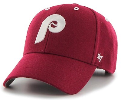 Philadelphia Phillies MLB #x27;47 Cooperstown Vintage Hat Cap Stretch Flex Fit Men#x27;s