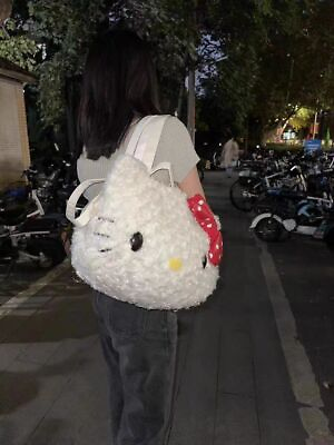 #ad Hello Kitty Plush Bag Women#x27;s Autumn Winter Large Tote Bag Student Backpack 2023