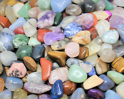 Assorted Mix Tumbled Stones: SMALL MEDIUM or LARGE Sizes Wholesale Bulk Lots