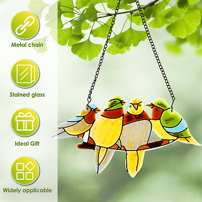 #ad Bird Suncatcher Handmade Stained Glass Bird Suncatcher Window Hanging LiWeM