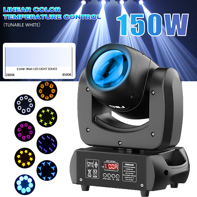 #ad 150W 8Prism Moving Head LED Light RGBW Gobo Beam DMX DJ Party KTV Stage Lights