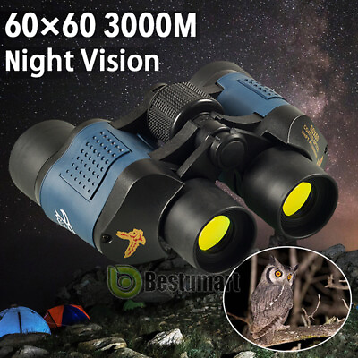 #ad 60X60 Zoom Binoculars Day Night Zoom Outdoor Hunting Powerful Military Telescope