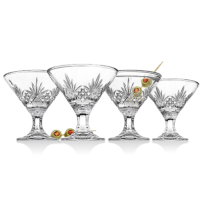 Godinger Martini Glasses Cocktail Glass Dublin Collection Set of 4