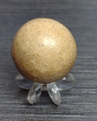 Stunning .74quot; Antique STONE 💎 ✨ Clay Handmade MARBLES Toy Currency
