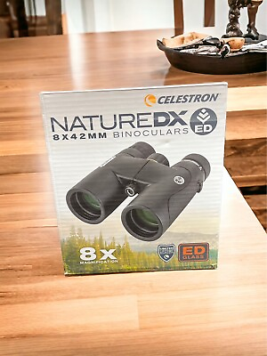Celestron Nature DX ED 8x 42 Fog Waterproof Binoculars Rubber Armored Black