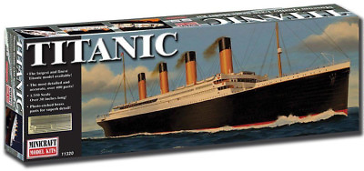 #ad Minicraft RMS Titanic Deluxe W Brass Railings 1 350 Plastic Model Ship 11320
