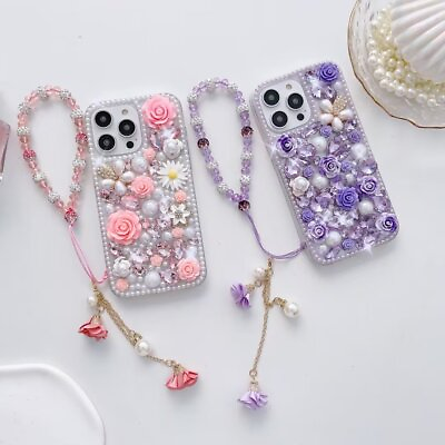 #ad Sparkly Bling Girly Phone Case Glitter Diamond Rhinestones Crystal Soft Cover