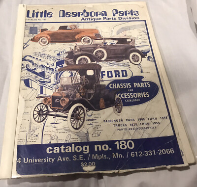 Little Dearborn Parts Antique Parts Division Catalog #180 Vintage