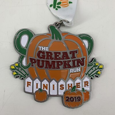 #ad The Great Pumpkin Run 2019 Racing Finisher Medal Magnetic NEW