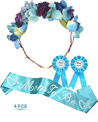 #ad Baby Shower Decoration for Boy Mom To Be Flower Crown Tiara Christmas GiftsMo