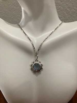 #ad Brighton JULES Petite Blue Crystal Pendant Silver Necklace JM5003 NWT