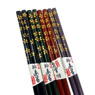 #ad Authentic Japanese Colorful Floral Chopsticks. New Set of 4