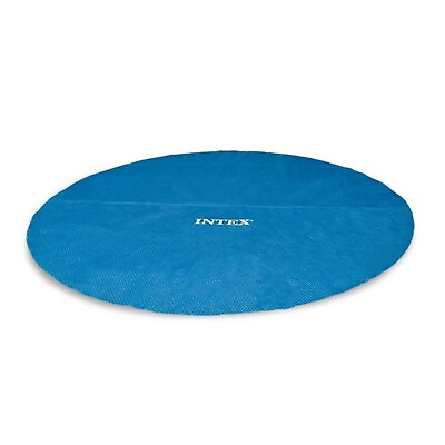 Intex 18 Ft Round Easy Set Blue Solar Cover for Swimming Pools Pool Cover Only
