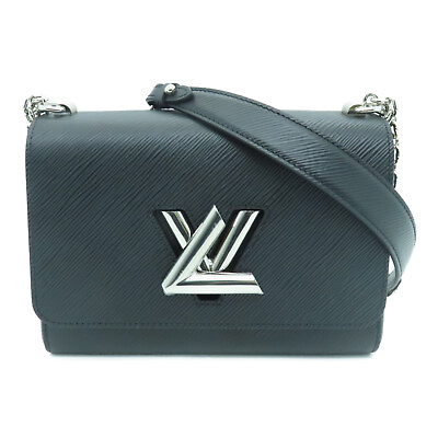 Louis Vuitton LV SHW Twist MM Chain Shoulder Crossbody Bag M21110 Epi Black