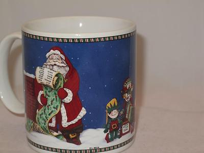 #ad Sakura Cookies amp; Milk Christmas Coffee Mug Santa Claus Leslie Beck Oneida