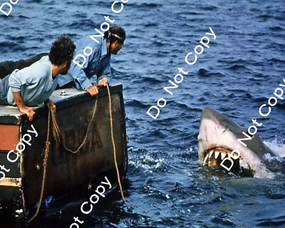 #ad 8x10 Jaws 1975 PHOTO photograph picture print richard dreyfuss robert shaw shark