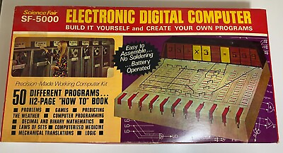 1971 VINTAGE TANDY SCIENCE FAIR SF 5000 LOGIX 0 600 ELECTRONIC DIGITAL COMPUTER