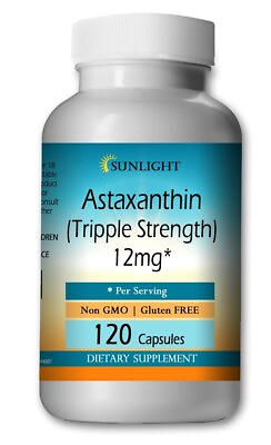Astaxanthin Antioxidant 12mg 120 Capsules Max Triple Strength Best Quality Price