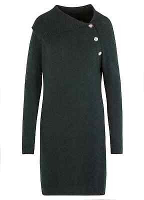 #ad Kaleidoscope Green Shawl Neck Button Detail Dress Size 20 BNWOT RRP £48