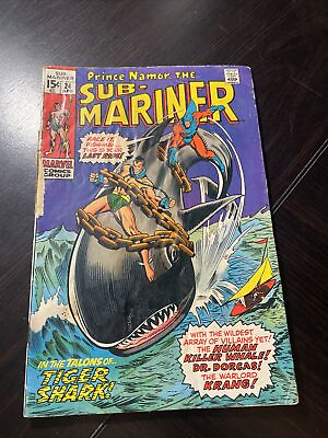 The Sub Mariner #24 Marvel Comics 1970 Lady Dorma Tiger Shark Orka Krang