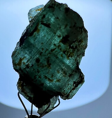 #ad 51 CT. Well Terminated Top Green Chitral Emerald Huge Crystal @ Chitral PAK